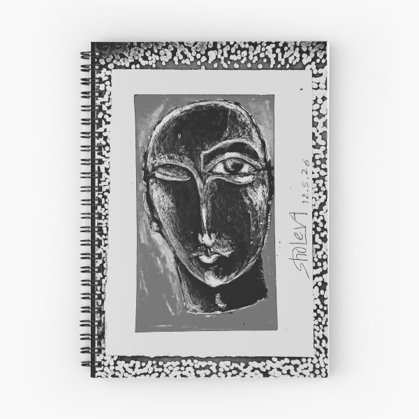Item preview, Mask of Duality - Framed Dark Surrealism designed and sold by shalev art.
