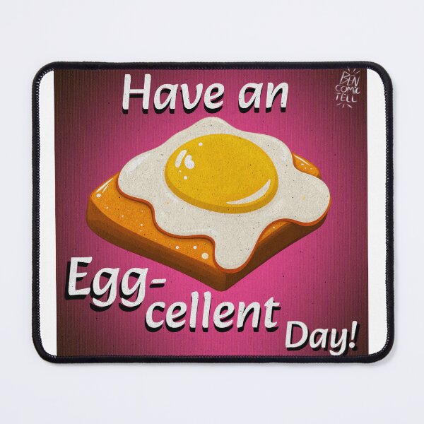 Item preview, Have an Egg-cellent Day Retro Card designed and sold by ben.comictell.