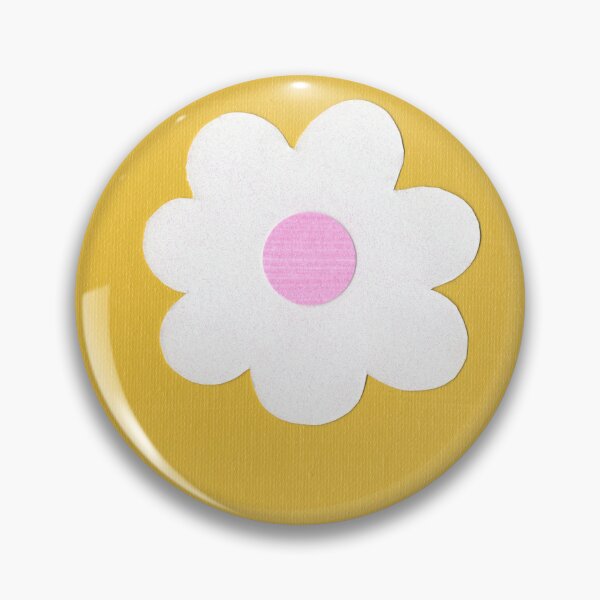 Item preview, Minimalist White Flower on Yellow Background designed and sold by Kristy Carpenter.