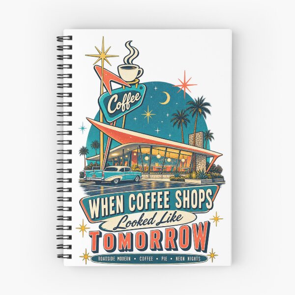 Item preview, When Coffee Shops Looked Like Tomorrow – Retro Googie Architecture designed and sold by Past in Threads.