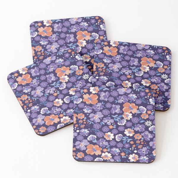 Item preview,  Vintage Purple floral Pattern  designed and sold by Johnnies.