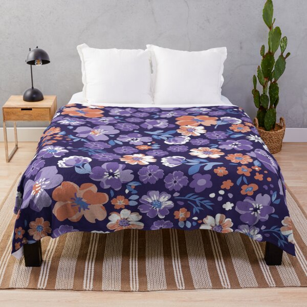 Item preview, Vintage Purple floral Pattern designed and sold by Johnnies.