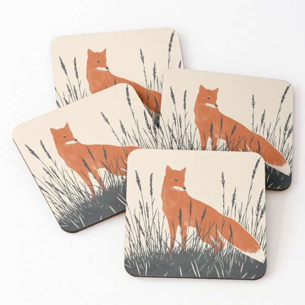 Item preview, Stylized Red Fox in Tall Grass designed and sold by Sarcastic designs.