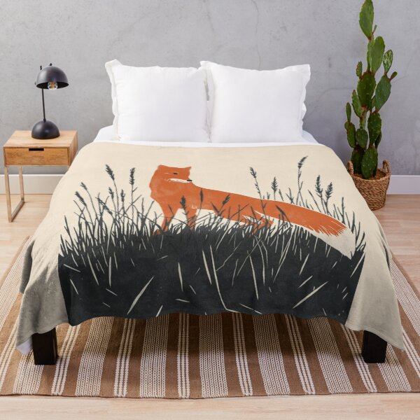 Item preview, Stylized Red Fox in Tall Grass designed and sold by Sarcastic designs.