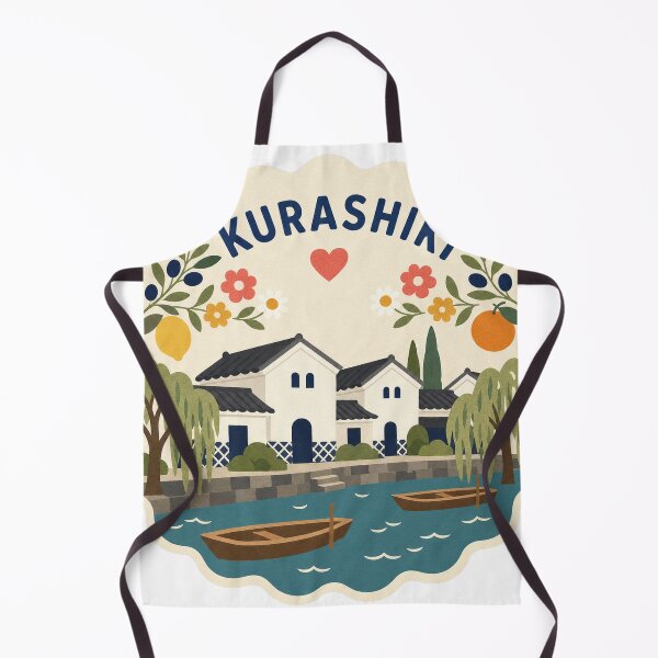 Item preview, Kurashiki Japan Travel Souvenir Modern Folk Art designed and sold by VisualArtsOasis.
