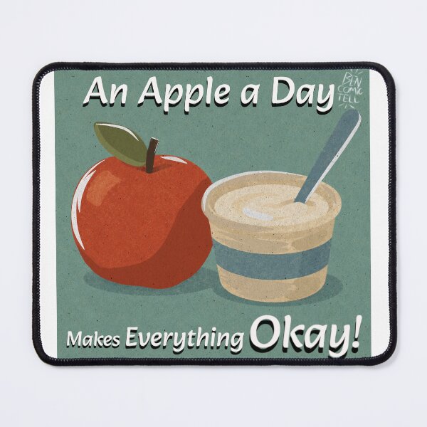 Item preview, An Apple a Day Retro Card designed and sold by ben.comictell.