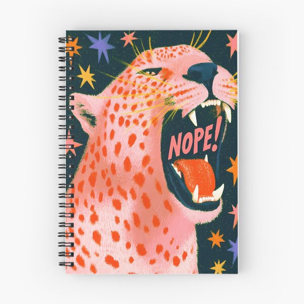 Item preview, Pink Leopard Roaring Nope designed and sold by RobertJes.