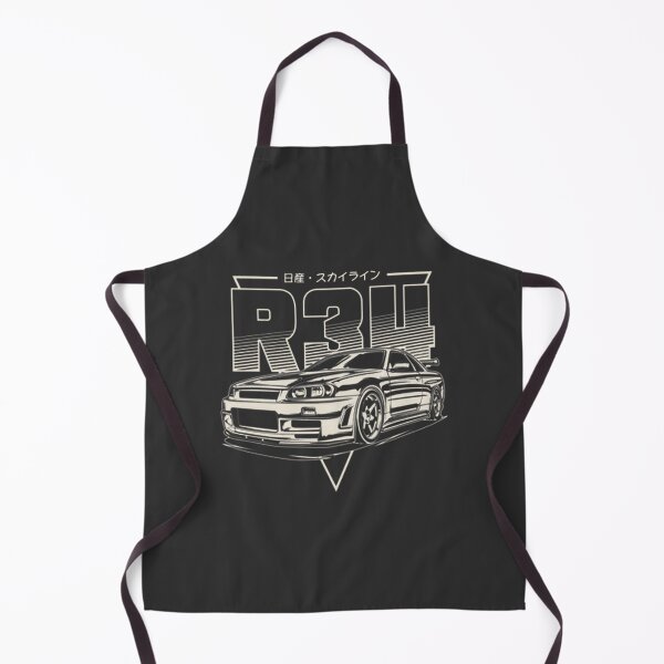 Item preview, Skyline Gtr R Retro Yellow Jdm Sport Car Aesthetic Design ⭐⭐⭐⭐⭐ designed and sold by ziyat123.