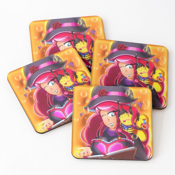Item preview, Anime Witch OC Roses Honey Bee Magical Art designed and sold by TacticArtsSt0re.
