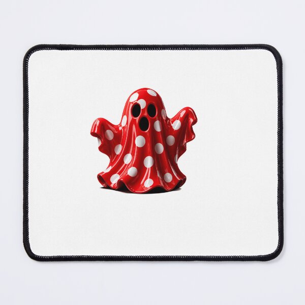 Item preview, Red Polka Dot Ghost Cute Spooky Halloween Ghoul designed and sold by YourColorsWall.