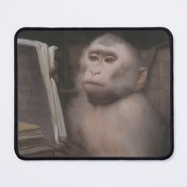 Item preview, READING MONKEY BY GABRIEL VON MAX (1889) designed and sold by humbleserf.