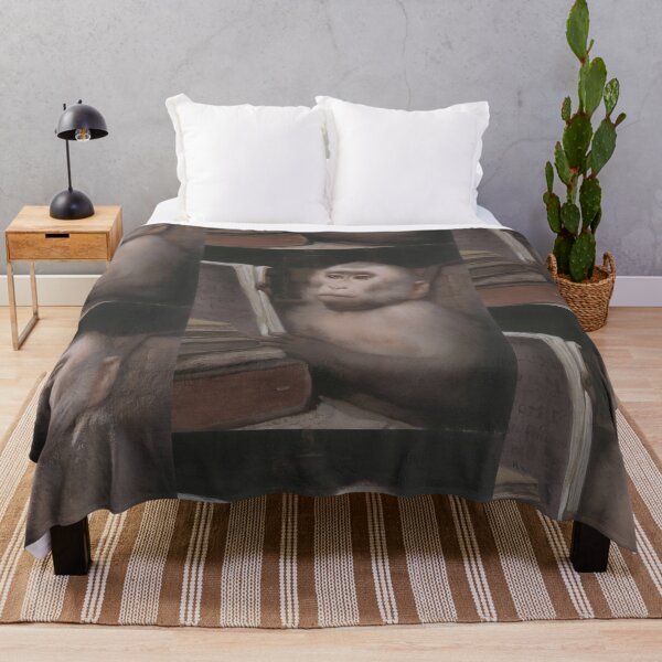 Item preview, READING MONKEY BY GABRIEL VON MAX (1889) designed and sold by humbleserf.
