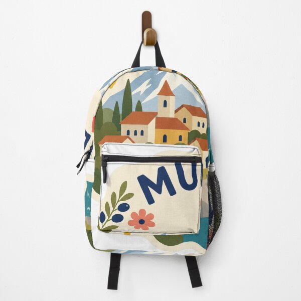 Item preview, Murren Switzerland Travel Souvenir Modern Folk Art designed and sold by VisualArtsOasis.