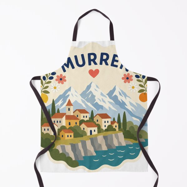 Item preview, Murren Switzerland Travel Souvenir Modern Folk Art designed and sold by VisualArtsOasis.