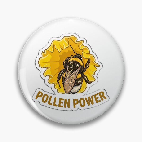 Item preview, Pollen Power Bumblebee Yellow Flower Illustration designed and sold by FotoBastek.