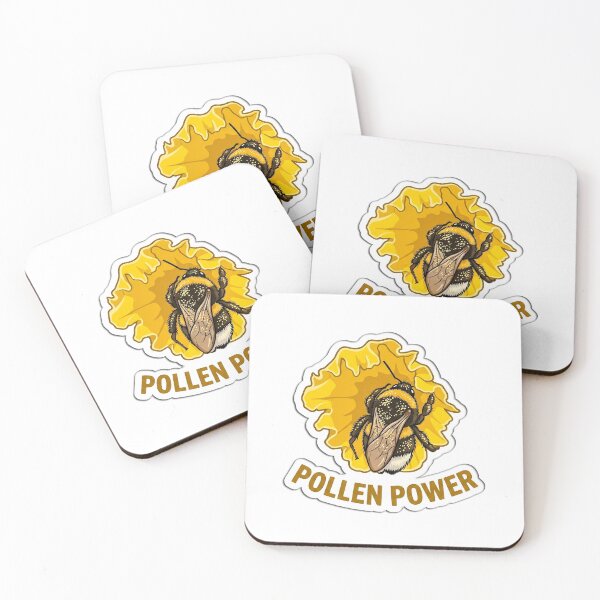 Item preview, Pollen Power Bumblebee Yellow Flower Illustration designed and sold by FotoBastek.