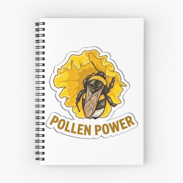 Item preview, Pollen Power Bumblebee Yellow Flower Illustration designed and sold by FotoBastek.