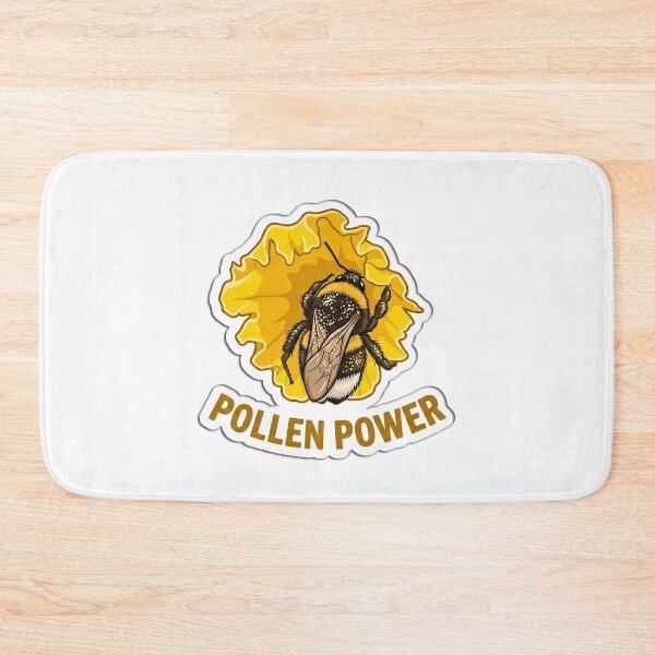 Item preview, Pollen Power Bumblebee Yellow Flower Illustration designed and sold by FotoBastek.