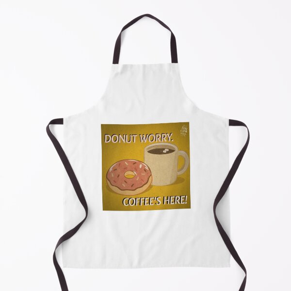 Item preview, Donut Worry Coffee’s Here Retro Card designed and sold by ben.comictell.