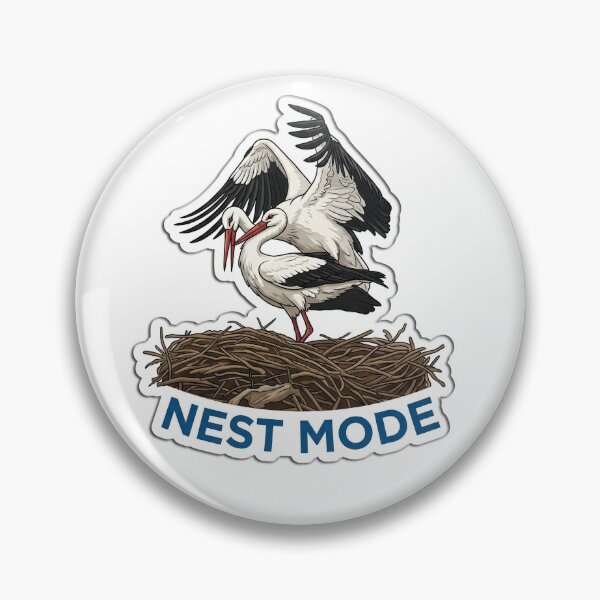 Item preview, Nest Mode Storks In Nest Illustration designed and sold by FotoBastek.