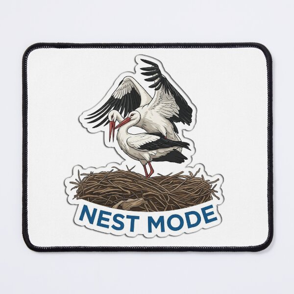 Item preview, Nest Mode Storks In Nest Illustration designed and sold by FotoBastek.