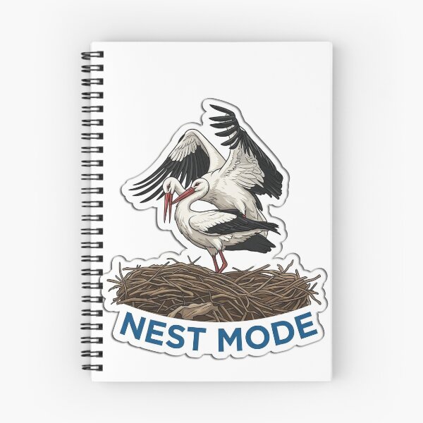Item preview, Nest Mode Storks In Nest Illustration designed and sold by FotoBastek.