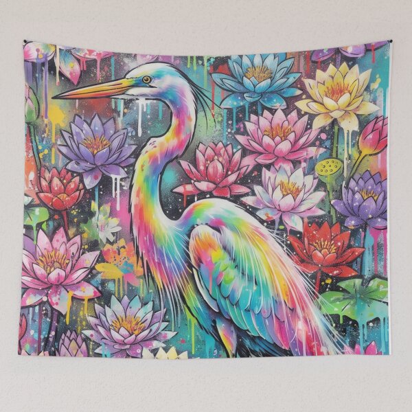Item preview, Egrets in the lotus pond designed and sold by PP&RAINBOW SHOP.