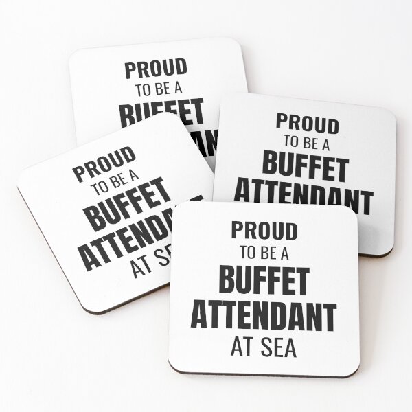 Item preview, Proud to be a Buffet Attendant at Sea (Black) designed and sold by ShipCrewNation.