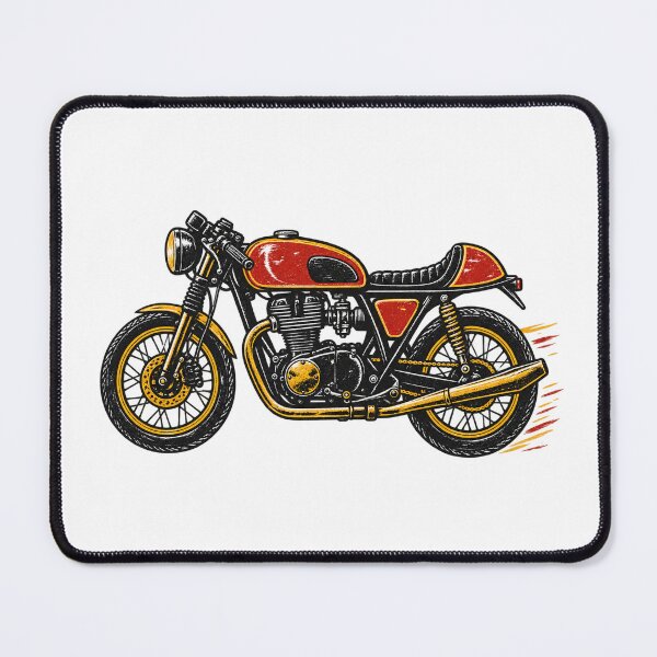 Item preview, Vintage Cafe Racer Motorcycle Classic Bike Rider designed and sold by eignvalue.