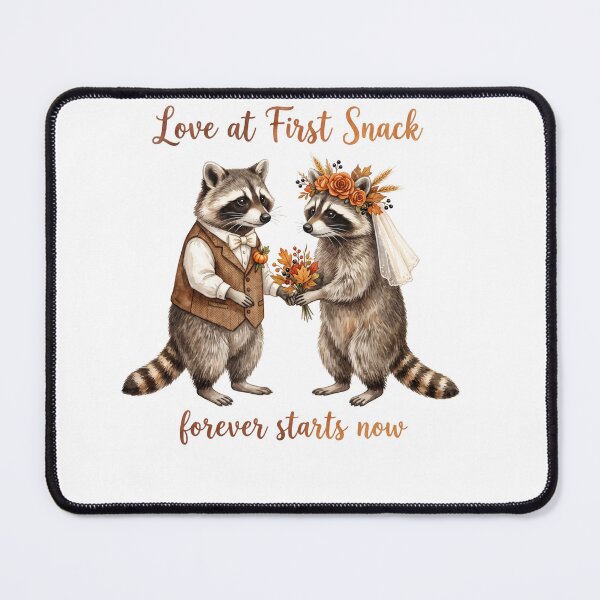 Item preview, Autumn Raccoon Wedding designed and sold by Roy & Tiffany.