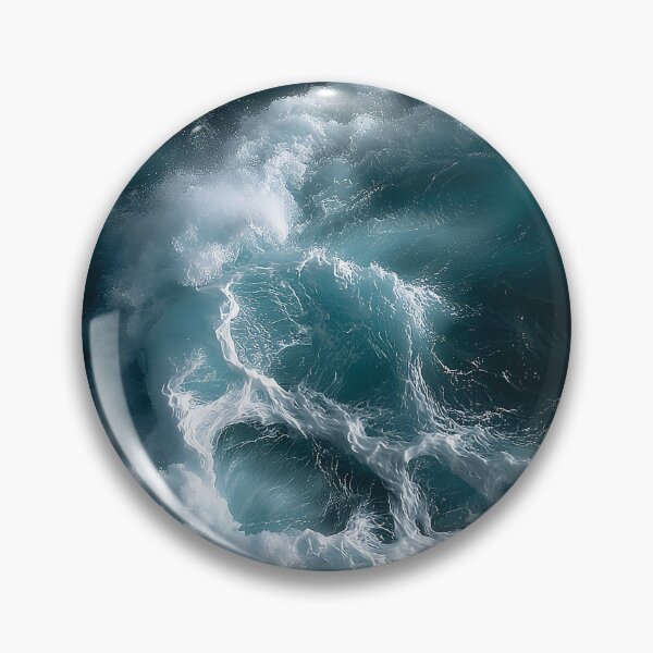Item preview, Sea Foam Patterns Winding Over Deep Turquoise Ocean Water designed and sold by Nine Lives Studio.