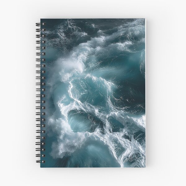Item preview, Sea Foam Patterns Winding Over Deep Turquoise Ocean Water designed and sold by Yoruhara.