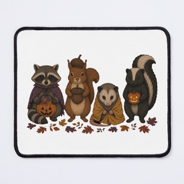 Item preview, Cute Spooky Woodland Wildlife Halloween Costume Grid designed and sold by ElcastDesigns.
