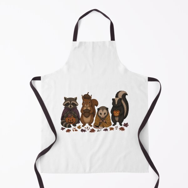 Item preview, Cute Spooky Woodland Wildlife Halloween Costume Grid designed and sold by ElcastDesigns.