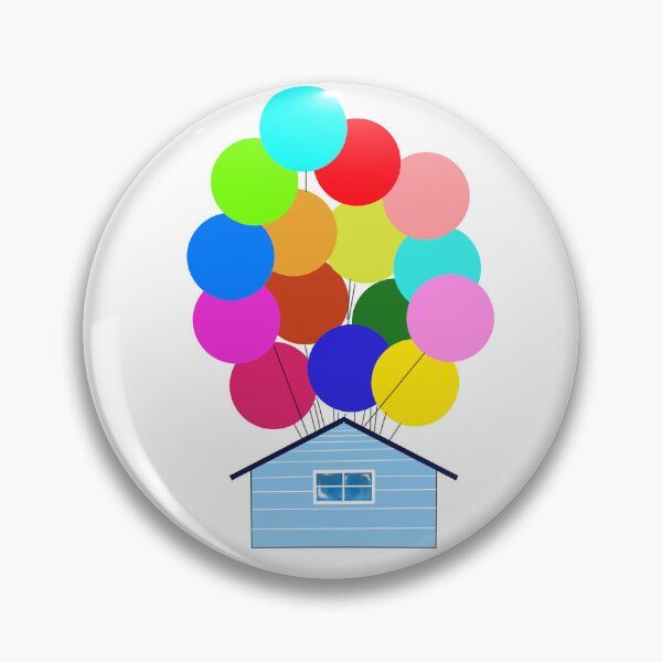 Item preview, Home with colorful balloons Digital Art designed and sold by hondaart.