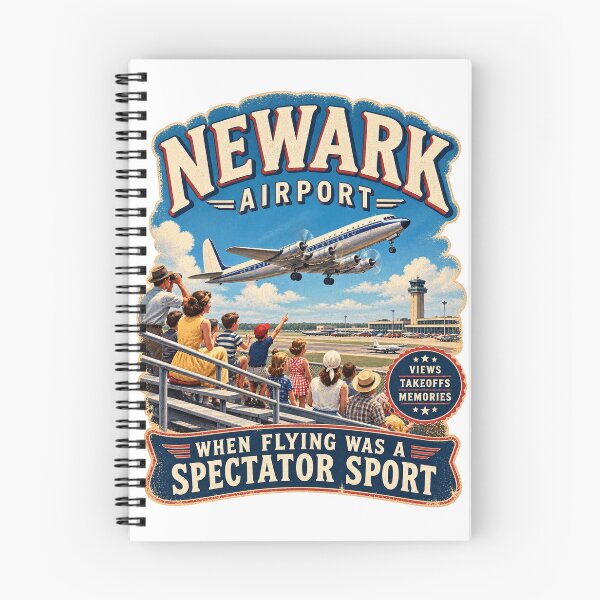 Item preview, Newark Airport – When Flying Was a Spectator Sport designed and sold by Past in Threads.