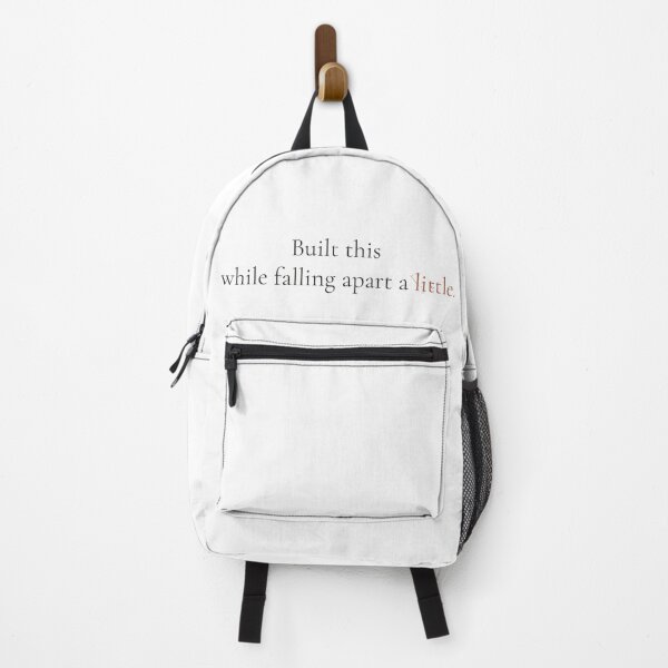 Item preview, Built This While Falling Apart A Little - Minimalist Honest Quote Shirt designed and sold by DaysLoading.