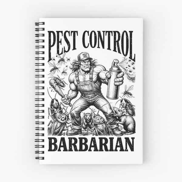 Item preview, Pest Control Barbarian Funny Rodent Insect Bug Exterminator designed and sold by GrandeDuc.
