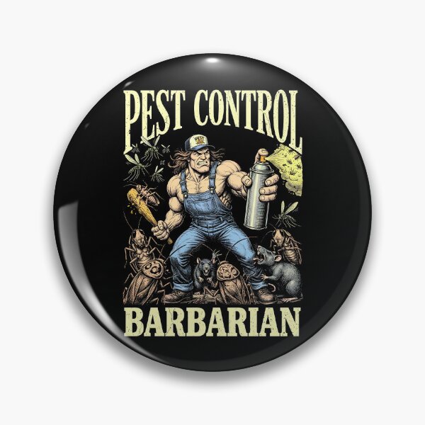 Item preview, Pest Control Barbarian Funny Rodent Insect Bug Exterminator designed and sold by GrandeDuc.