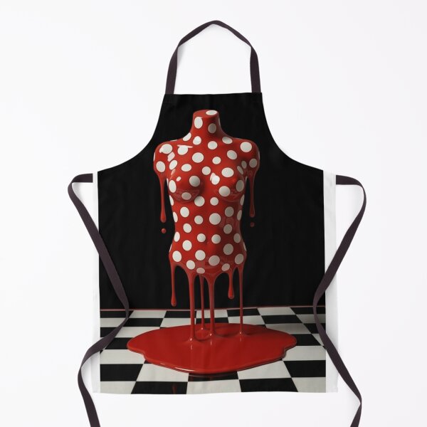 Artikelvorschau, Tropfender weiblicher Torso, Schaufensterpuppe, Polka-Dot-Pop-Art entworfen und verkauft von YourColorsWall.