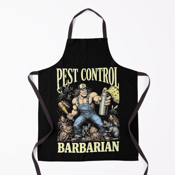 Item preview, Pest Control Barbarian Funny Rodent Insect Bug Exterminator designed and sold by GrandeDuc.