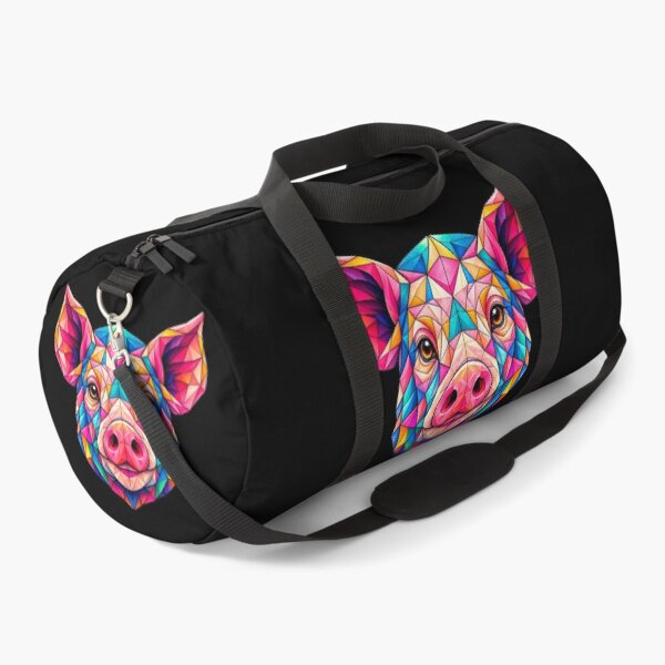 Item preview, Colorful Geometric Pig Portrait: Vibrant Low Poly Animal Art for Nature and Farm Lovers designed and sold by Geometric Art..