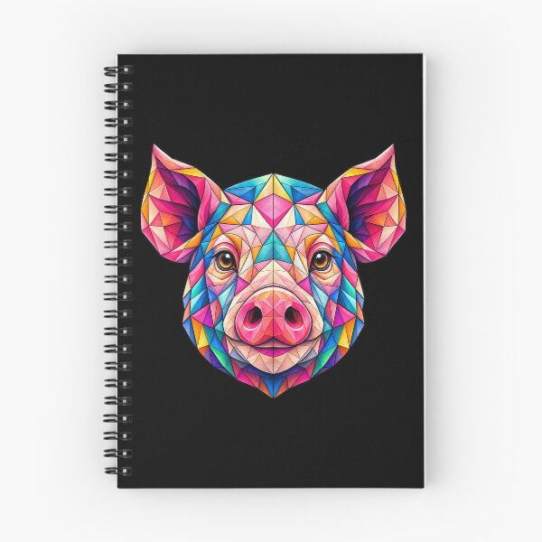 Item preview, Colorful Geometric Pig Portrait: Vibrant Low Poly Animal Art for Nature and Farm Lovers designed and sold by Geometric Art..