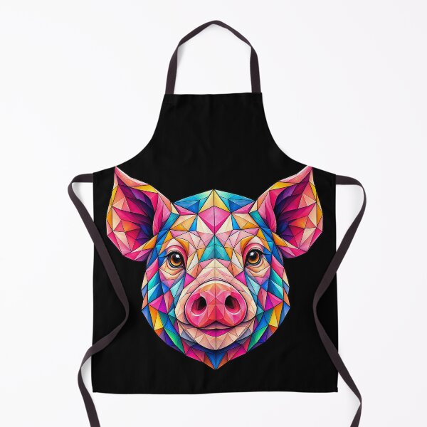 Item preview, Colorful Geometric Pig Portrait: Vibrant Low Poly Animal Art for Nature and Farm Lovers designed and sold by Geometric Art..