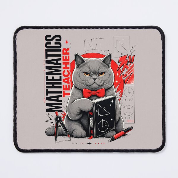 Item preview, Copy of Mathematics Teacher British Shorthair Cat Geometry Calculus Manga Graphic T-Shirt | Funny Math Professor Cat STEM Teacher Gift designed and sold by illeN-Art-World.