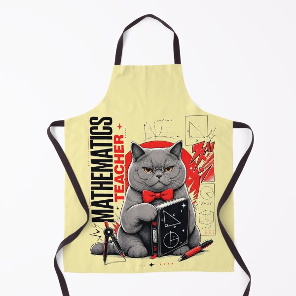 Item preview, Copy of Mathematics Teacher British Shorthair Cat Geometry Calculus Manga Graphic T-Shirt | Funny Math Professor Cat STEM Teacher Gift designed and sold by illeN-Art-World.