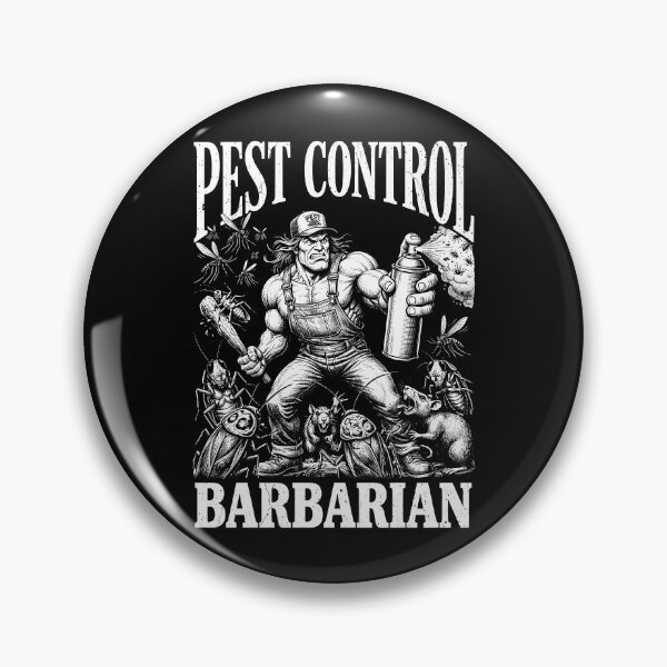 Item preview, Pest Control Barbarian Funny Rodent Insect Bug Exterminator designed and sold by GrandeDuc.
