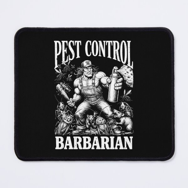 Item preview, Pest Control Barbarian Funny Rodent Insect Bug Exterminator designed and sold by GrandeDuc.