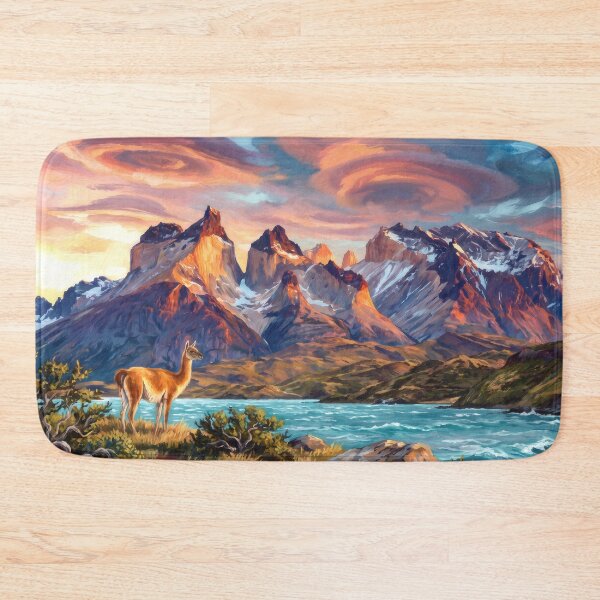 Item preview, Torres del Paine Patagonia Sunrise designed and sold by RedPeaStudio.