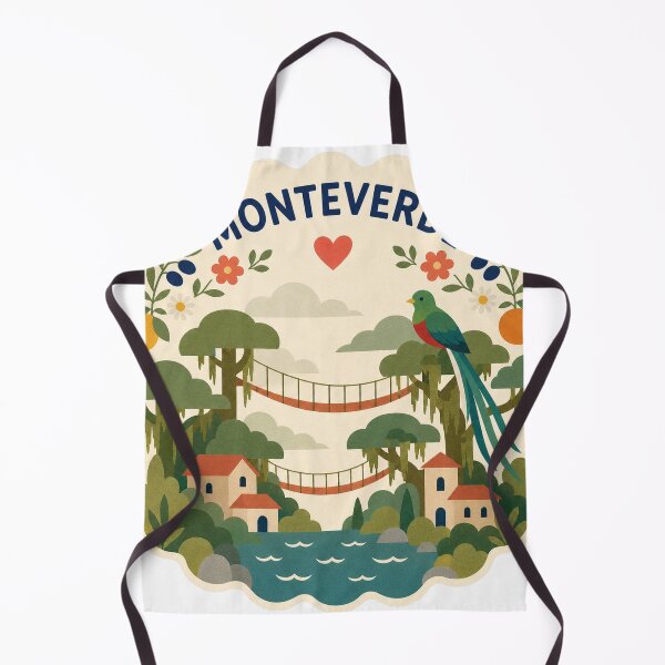 Item preview, Monteverde Costa Rica Travel Souvenir Modern Folk Art designed and sold by VisualArtsOasis.